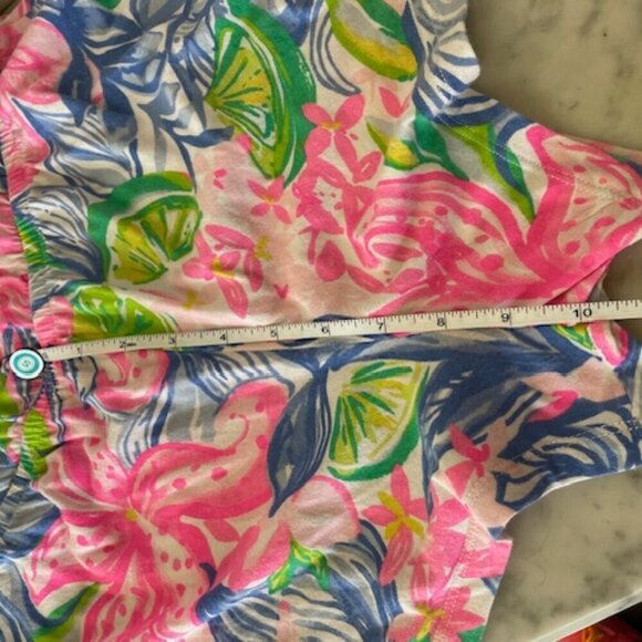 LILLY PULITZER Girls Kids Havana Cocktail Mini Pearl Romper Size XL 12 14 - Picture 15 of 16